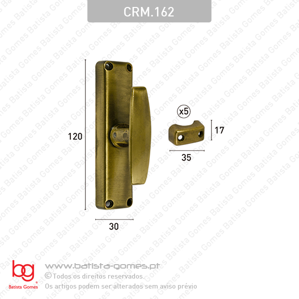 Cremone sobrep�r - ZAMAC